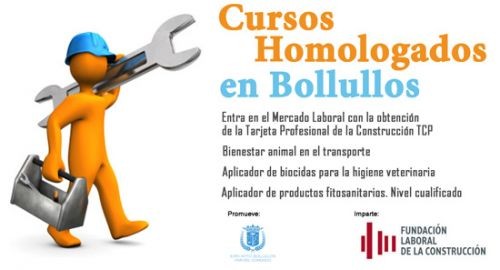 Cursos homologados por la Fundación Laboral de la Construcción en Bollullos