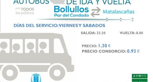 AUTOBUSES A MATALASCAÑAS LOS FINES DE SEMANA