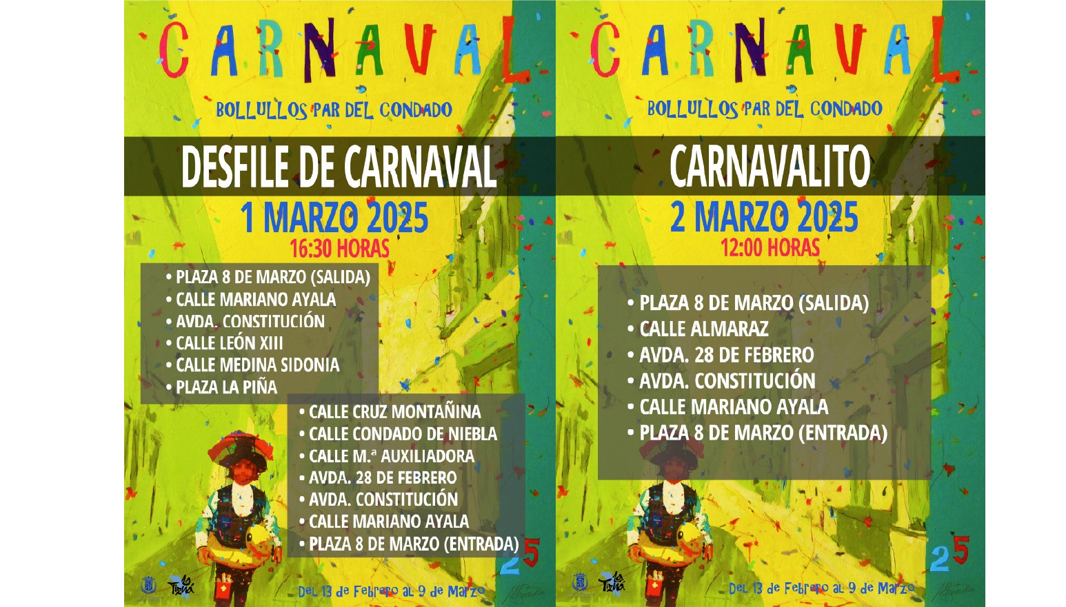 BOLLULLOS SE VISTE DE FIESTA CON EL GRAN DESFILE DE CARNAVAL 2025