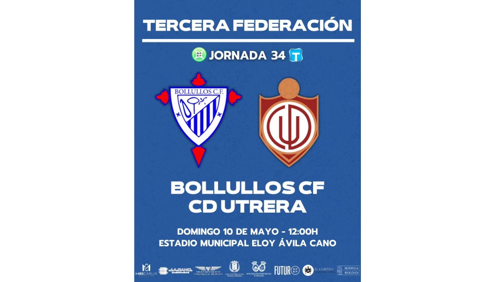 EL DOMINGO 10 DE MAYO TODOS A APOYAR AL BOLLULLOS CLUB DE FÚTBOL