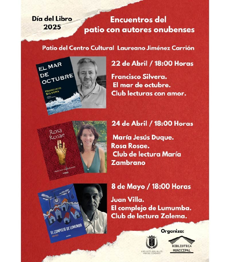 ENCUENTROS DEL PATIO CON AUTORES ONUBENSES