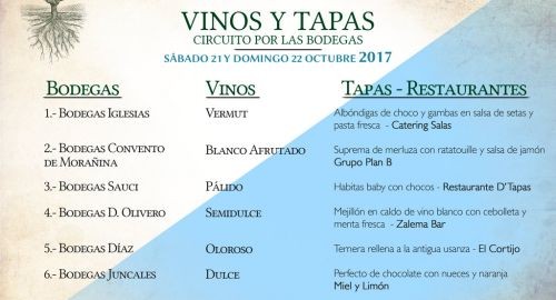 INFORMACIÓN SOBRE LA RUTA POR LAS BODEGAS – TAPAS