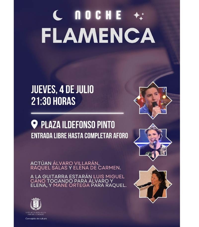CONCIERTO “NOCHE FLAMENCA” ESTE JUEVES EN BOLLULLOS