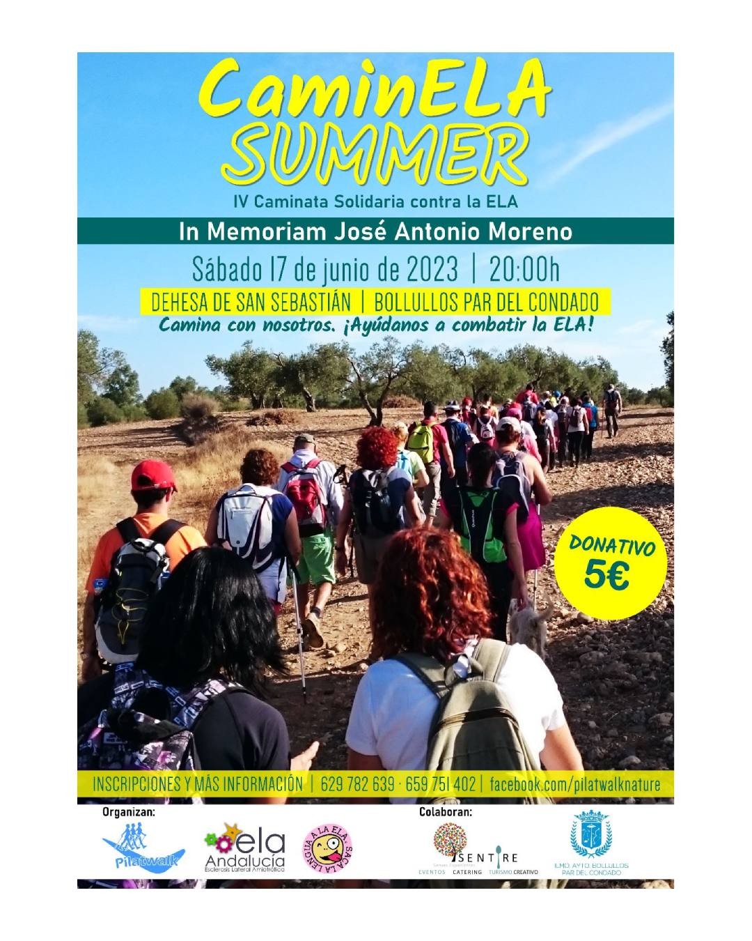 CAMIN”ELA” SUMMER. IV CAMINATA SOLIDARIA CONTRA LA ELA