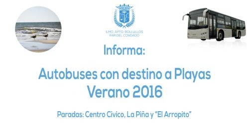 Servicio de autobuses a las playas - Verano 2016
