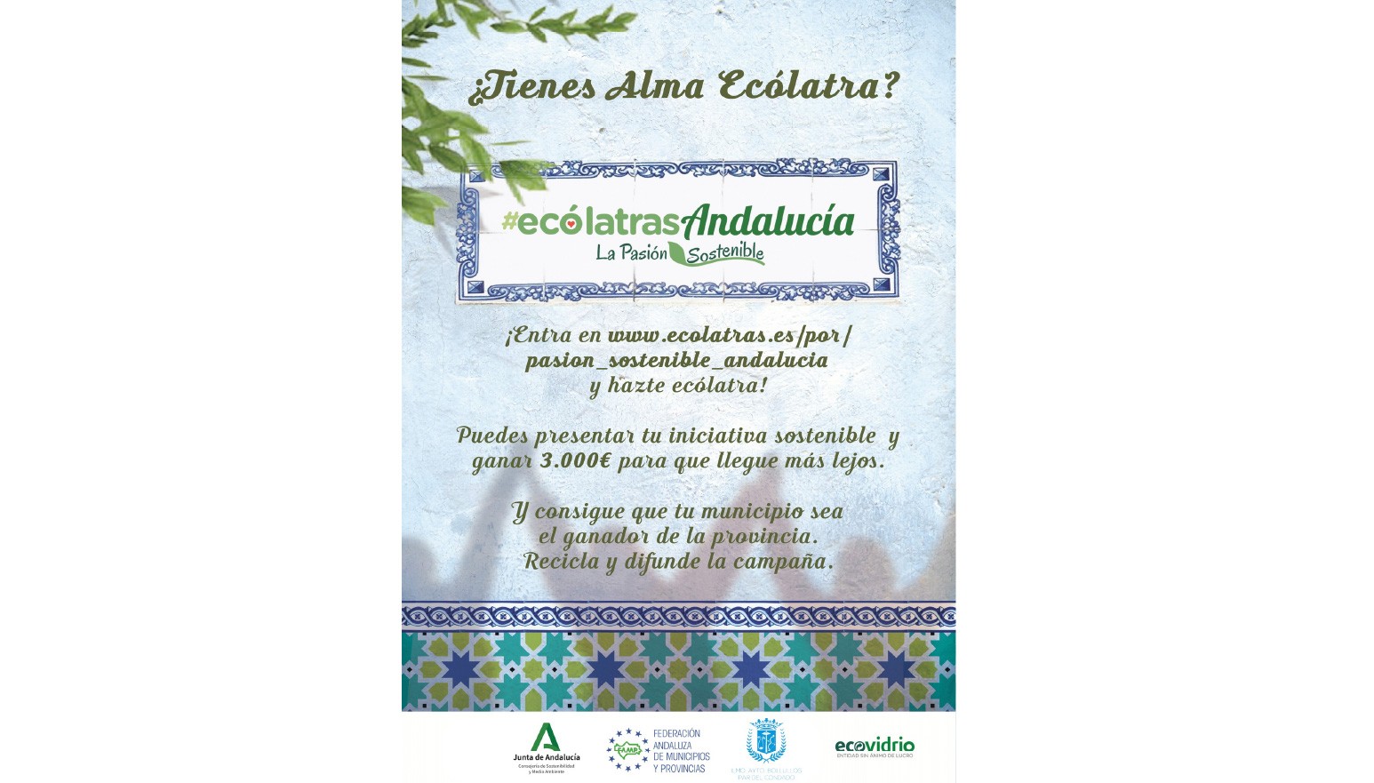 BOLLULLOS SE SUMA A LA CAMPAÑA “ECÓLATRAS POR UNA PASIÓN SOSTENIBLE “ QUE PROMUEVE ECOVIDRIO