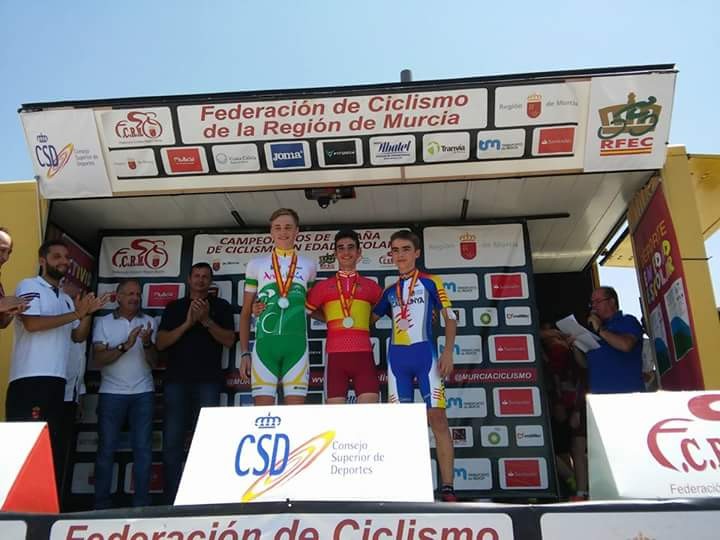 NUEVO ÉXITO DEL CICLISMO BOLLULLERO EN LOS CAMPEONATOS NACIONALES DE LORCA