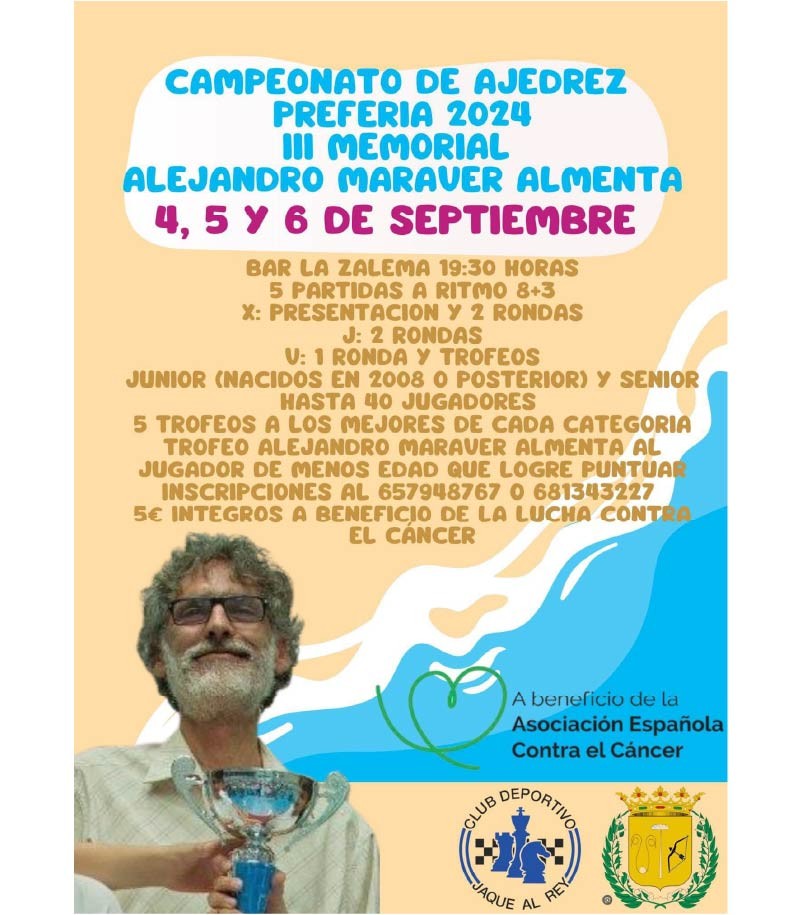 III MEMORIAL ALEJANDRO MARAVER ALMENTA DE AJEDREZ