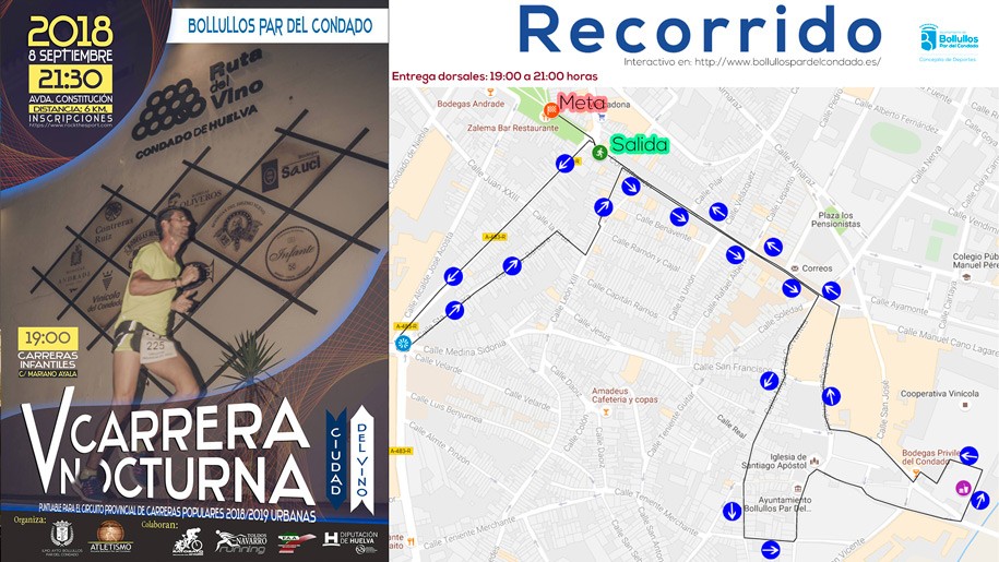 PRESENTACIÓN DE LA V CARRERA NOCTURNA CIUDAD DEL VINO - Recorrido