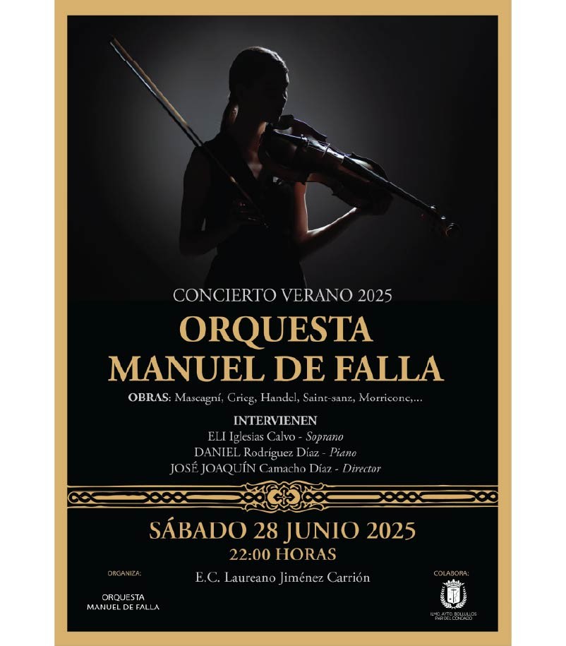 CONCIERTO DE VERANO 2025 DE LA ORQUESTA MANUEL DE FALLA