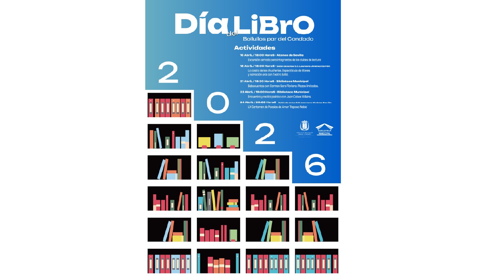 BOLLULLOS PAR DEL CONDADO CELEBRA EL DÍA DEL LIBRO 2026 CON UNA COMPLETA PROGRAMACIÓN CULTURAL