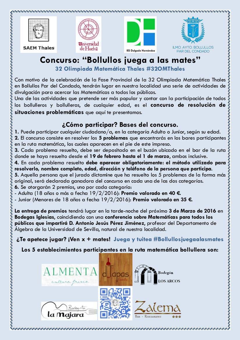 XXXII Olimpiada Matemática Thales