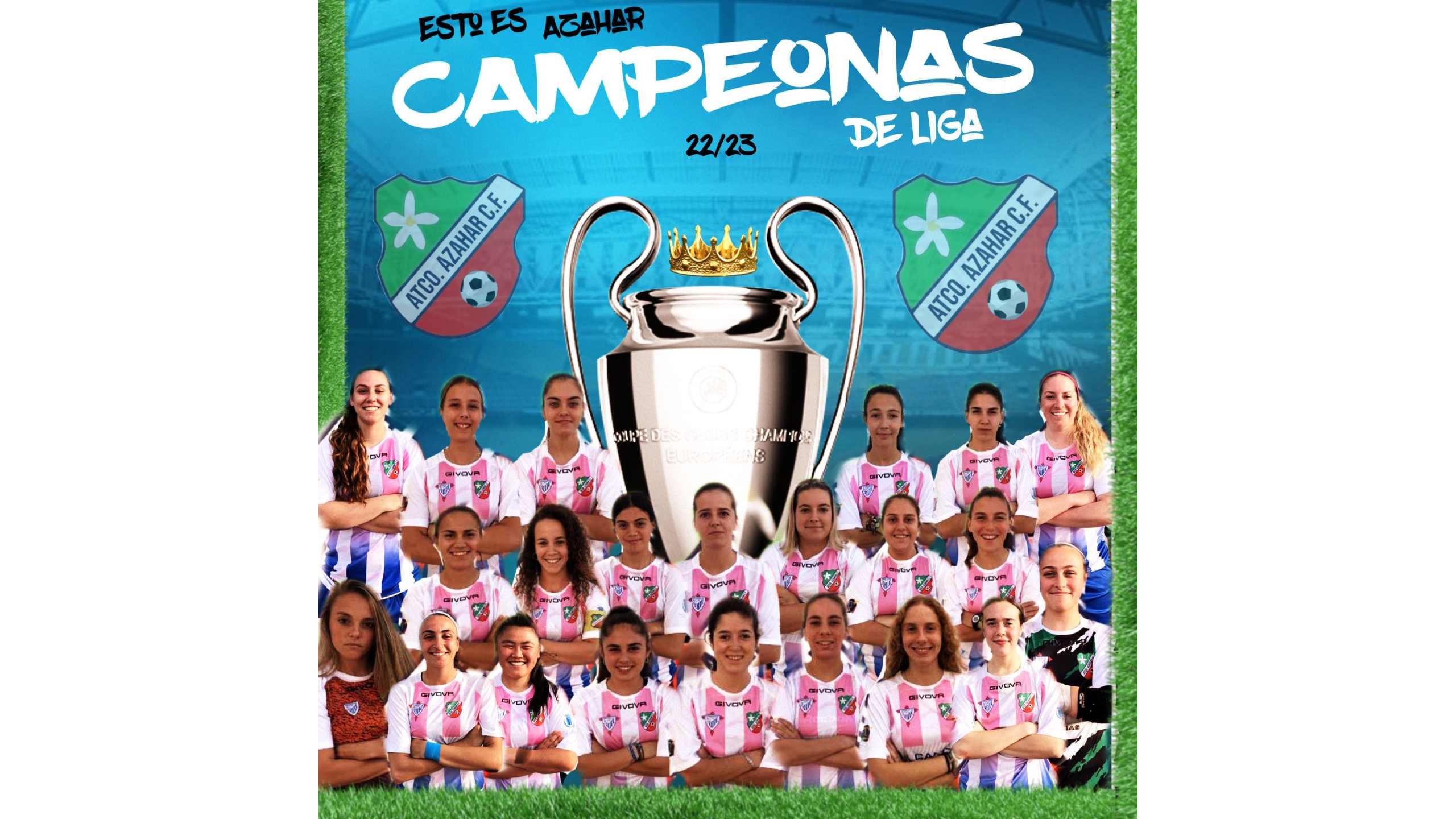 EL CLUB DE FÚTBOL FEMENINO ATLÉTICO AZAHAR CAMPEÓN DE LIGA