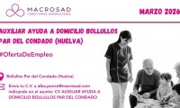 OFERTA DE EMPLEO: AUXILIAR DE AYUDA A DOMICILIO - ABRIL 2026