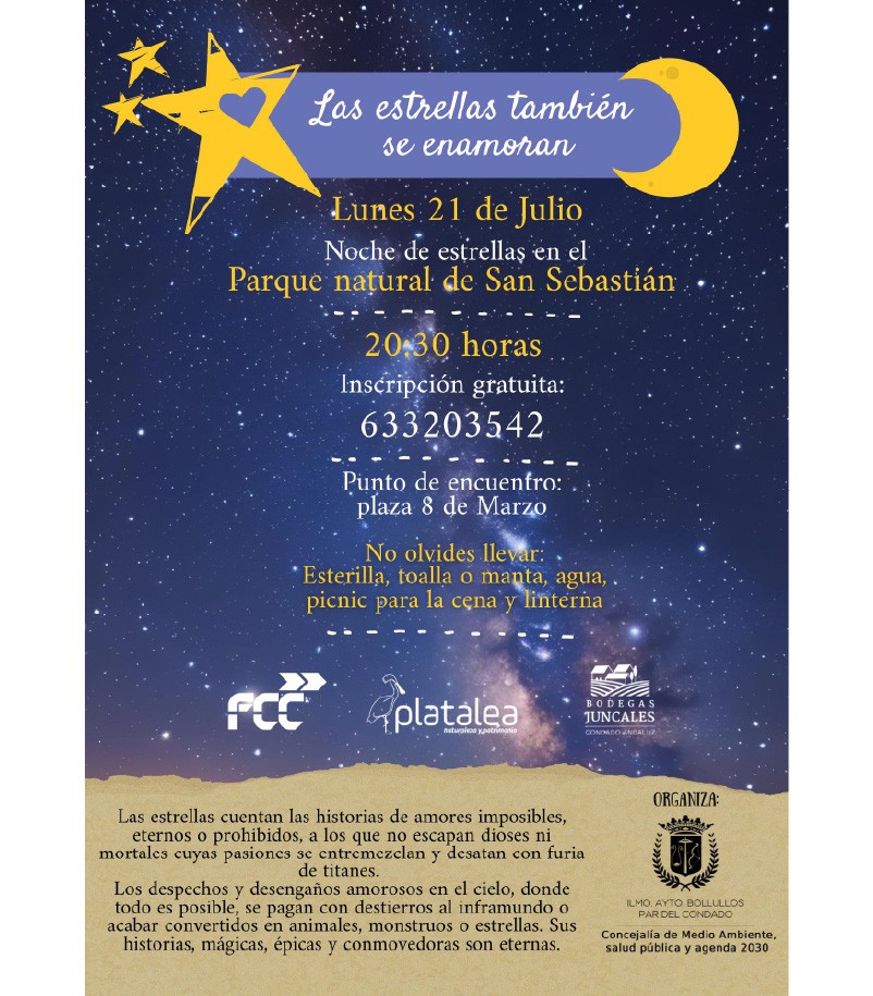NOCHE DE ESTRELLAS: “LAS ESTRELLAS TAMBIÉN SE ENAMORAN”