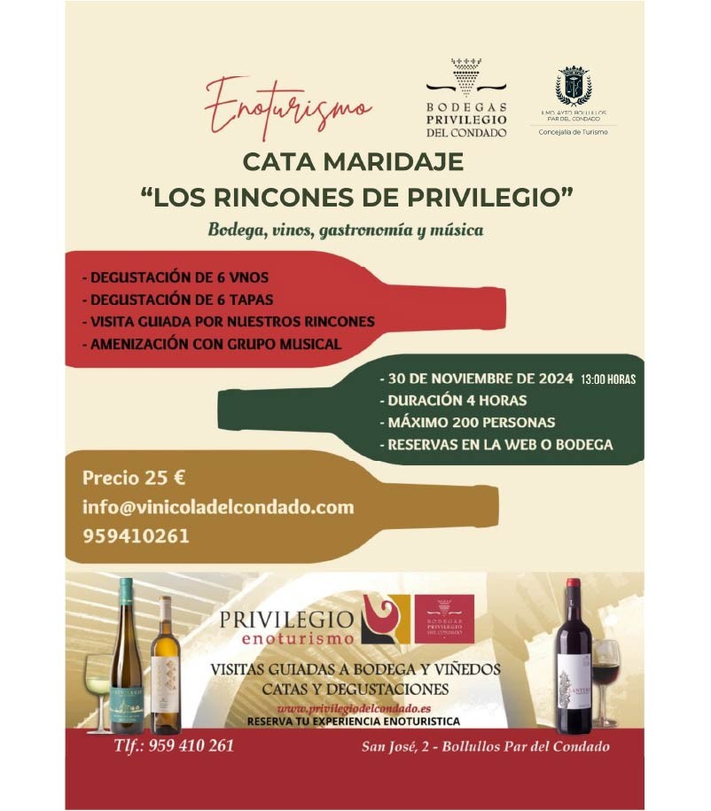 RUTA ENOGASTRONÓMICA "LOS RINCONES DE PRIVILEGIO"