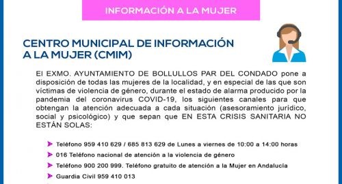 CENTRO MUNICIPAL DE INFORMACIÓN A LA MUJER (CMIM) - CORONAVIRUS