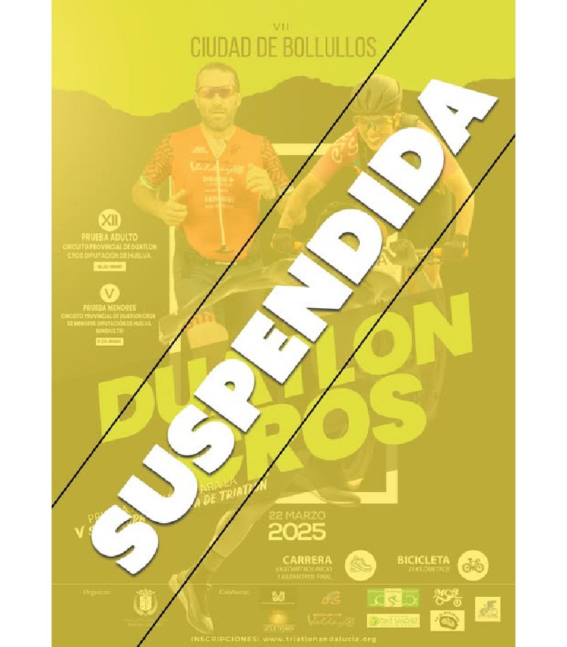 SUSPENDIDA LA VII DUATLÓN CROS "CIUDAD DE BOLLULLOS"