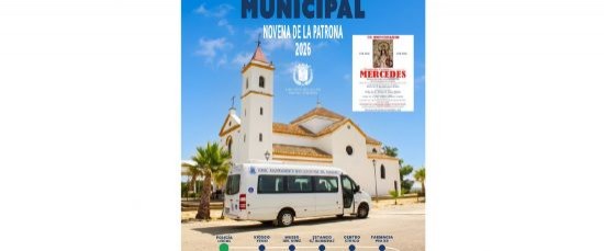 EL AYUNTAMIENTO PONE EL BUS SOCIAL AL SERVICIO DE LOS FIELES PARA LA NOVENA 2026 DE NUESTRA PATRONA