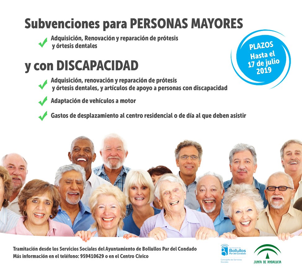 LA JUNTA SUBVENCIONA AYUDAS PARA MAYORES Y DISCAPACITADOS