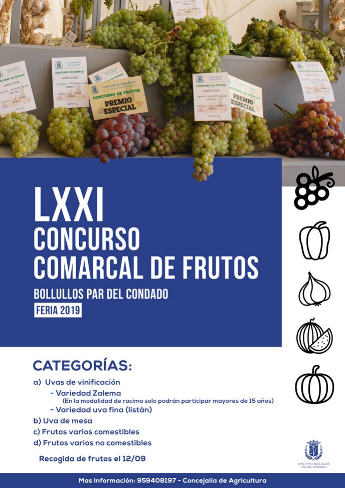 LXXI CONCURSO COMARCAL DE FRUTOS DE BOLLULLOS PAR DEL CONDADO