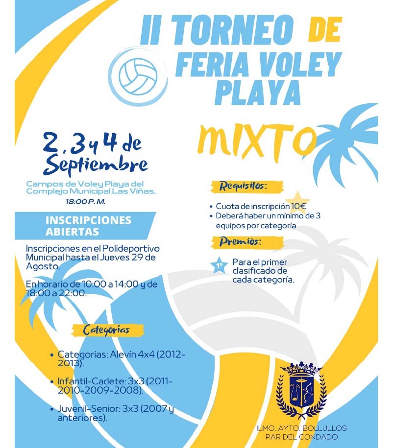 II TORNEO DE FERIA 2024 VOLEY PLAYA MIXTO