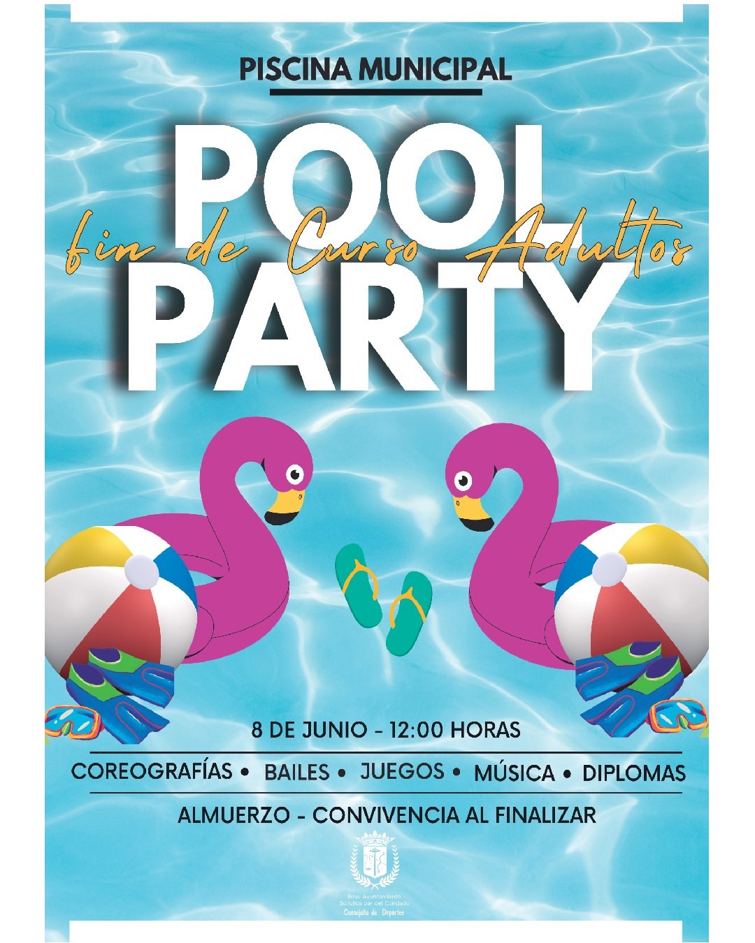 I POOL PARTY DE ADULTOS EN LA PISCINA MUNICIPAL DE BOLLULLOS