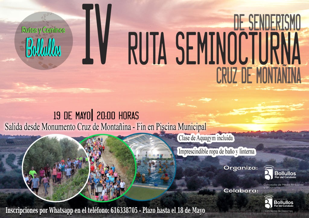 IV RUTA SEMINOCTURNA DE SENDERISMO CRUZ MONTAÑINA