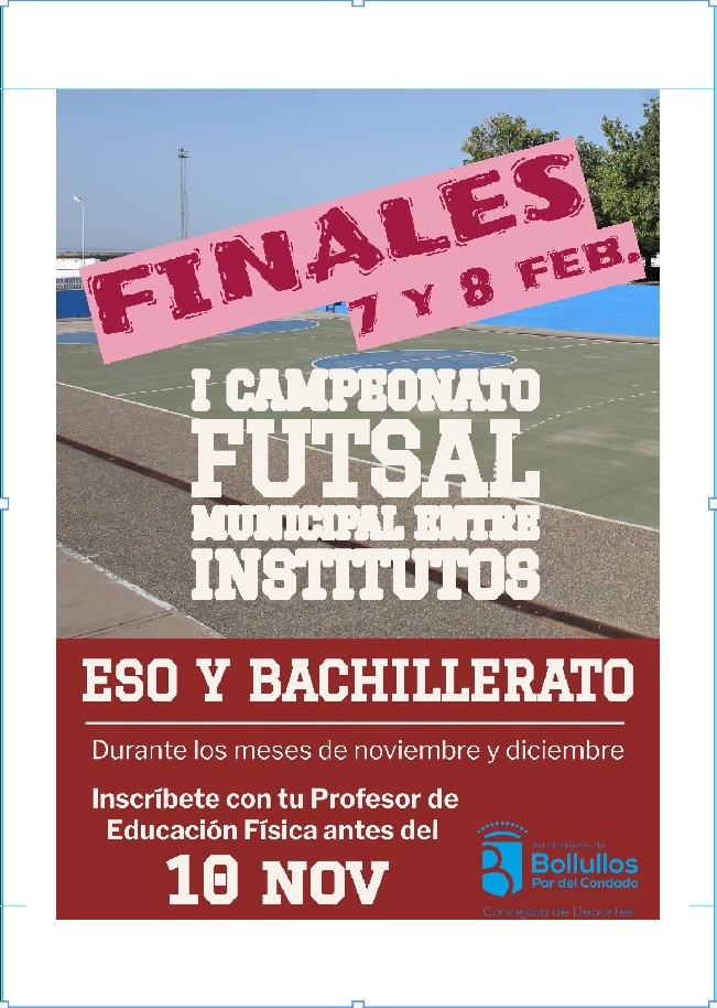FINALES DEL I CAMPEONATO LOCAL DE FUTSAL MUNICIPAL ENTRE INSTITUTOS