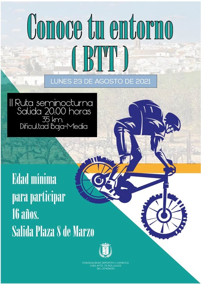 II RUTA SEMINOCTURNA BTT CONOCE TU ENTORNO