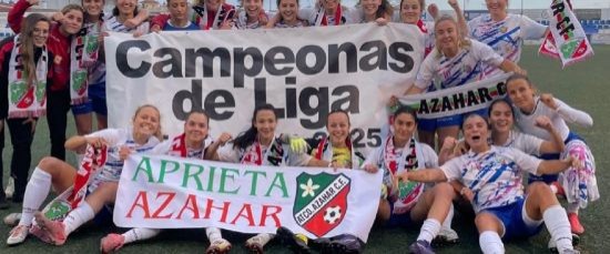 EL ATLÉTICO AZAHAR CF FEMENINO SE PROCLAMA CAMPEÓN DE LIGA Y LOGRA EL ASCENSO A 3ª RFEF