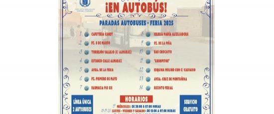 “¡A LA FERIA 2025 EN AUTOBÚS!”
