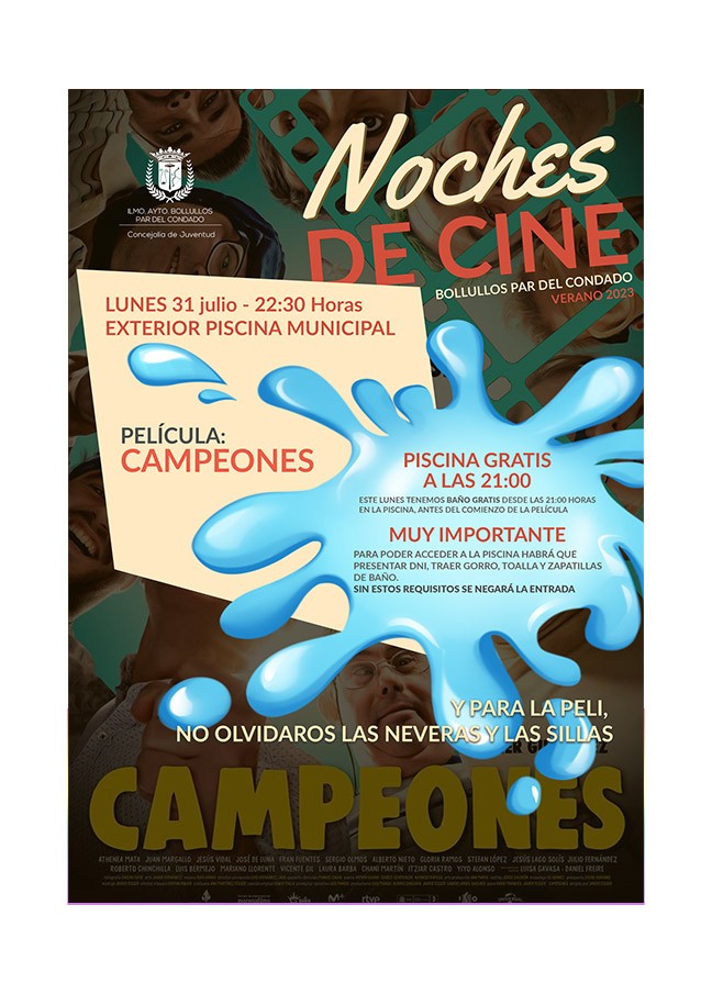 PISCINA + NOCHE DE CINE