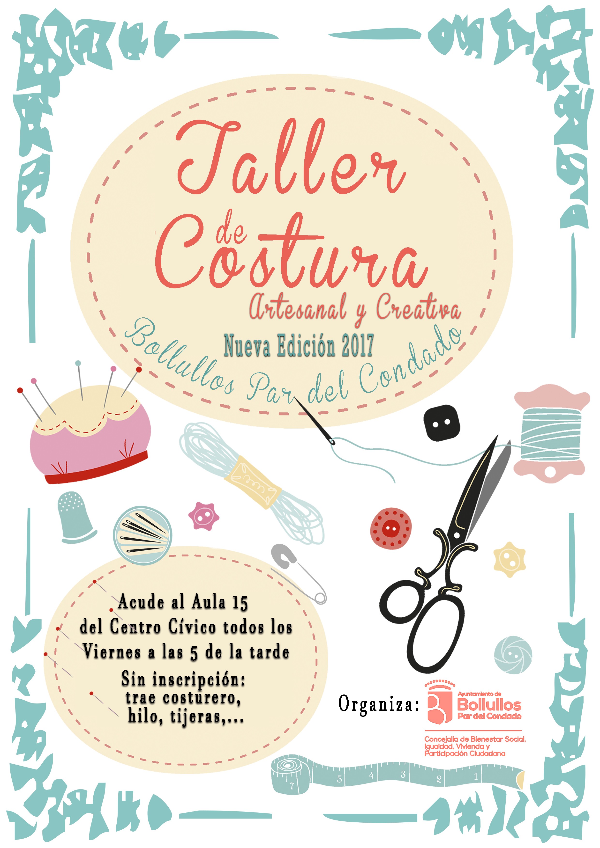 Taller de costura artesanal y creativa 2017